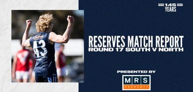 MRS Property Reserves Match Report Round 17: vs North Adelaide